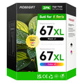 67XL Ink Cartridge Compatible for HP 67 67XL Ink Cartridges（2-Pack Black & Tri-Color） for HP Ink 67 for Printer hp Ink