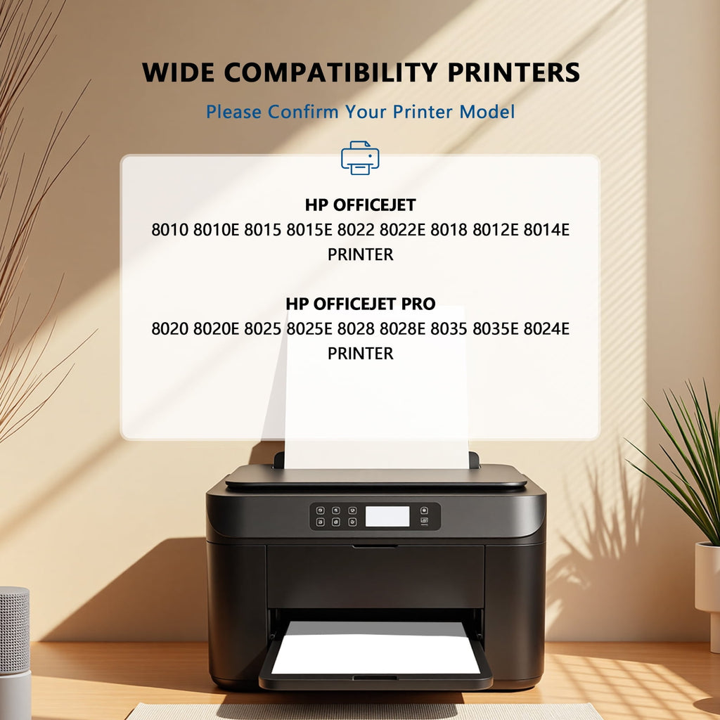 910XL Ink Cartridges 2 Black Compatible for HP 910 Ink Cartridges High-Yield for HP OfficeJet Pro 8020, 8025, 8028, 8035, 8010, 8015, 8018, 8022 Printers Ink