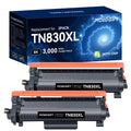 TN830XL TN830 Toner Cartridge Replacement for Brother TN830 Toner Cartridge TN830XL/V for HL-L2400D HL-L2480DW HL-L2405W HL-L2460DW Printer Ink (2 Pack)